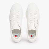Tommy Hilfiger TJM LEATHER LOW CUPS Mens Trainers Ecru