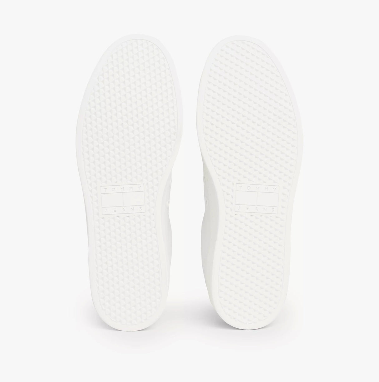 Tommy Hilfiger TJM LEATHER LOW CUPS Mens Trainers Ecru