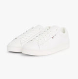 Tommy Hilfiger TJM LEATHER LOW CUPS Mens Trainers Ecru