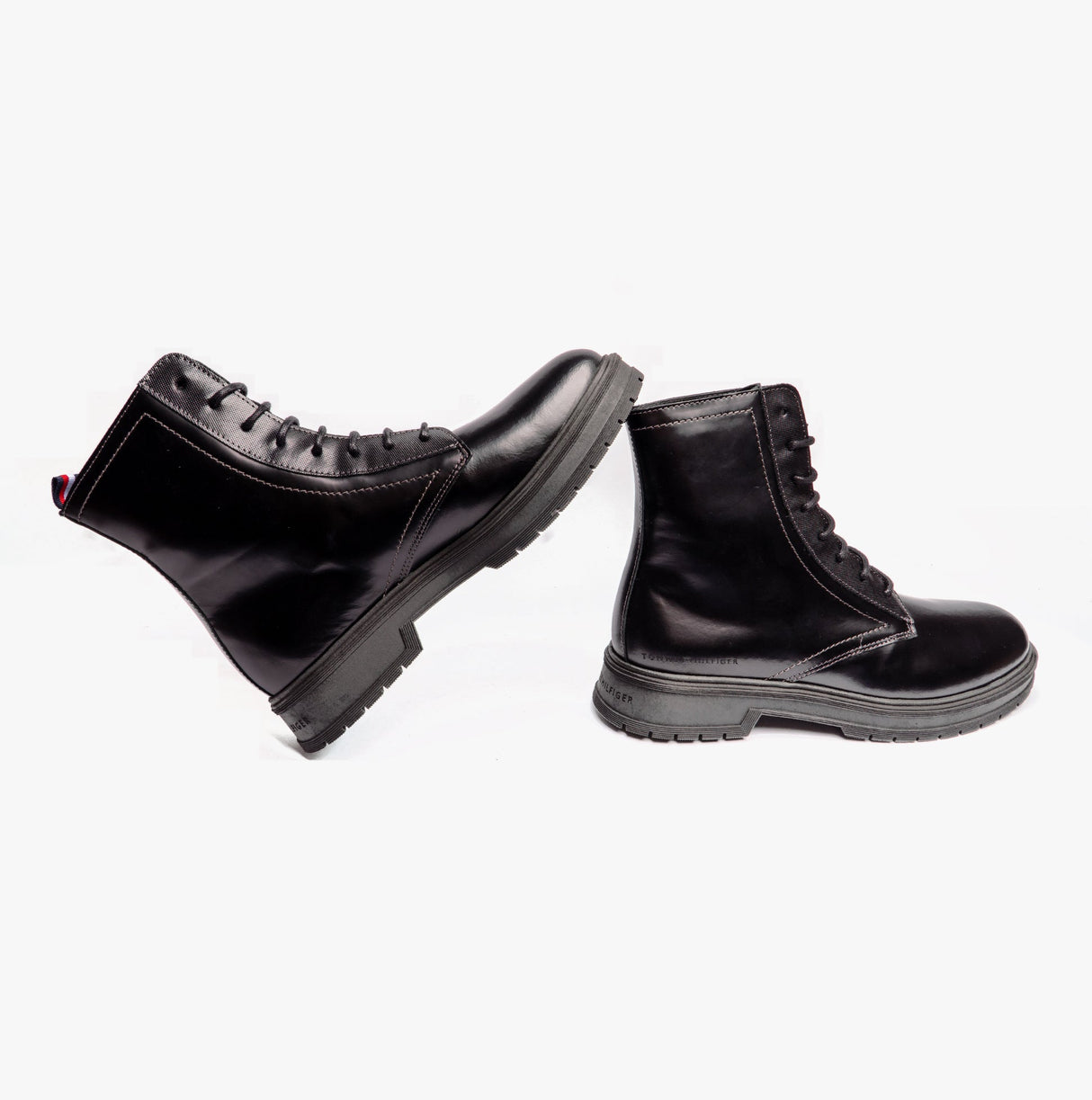 Tommy Hilfiger HILFIGER ABRASIVATO Mens Boots Black
