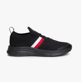 Tommy Hilfiger MODERN RUNNER KNIT S Mens Trainers Black