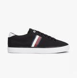 Tommy Hilfiger HI LOW STRIP Mens Trainers Black