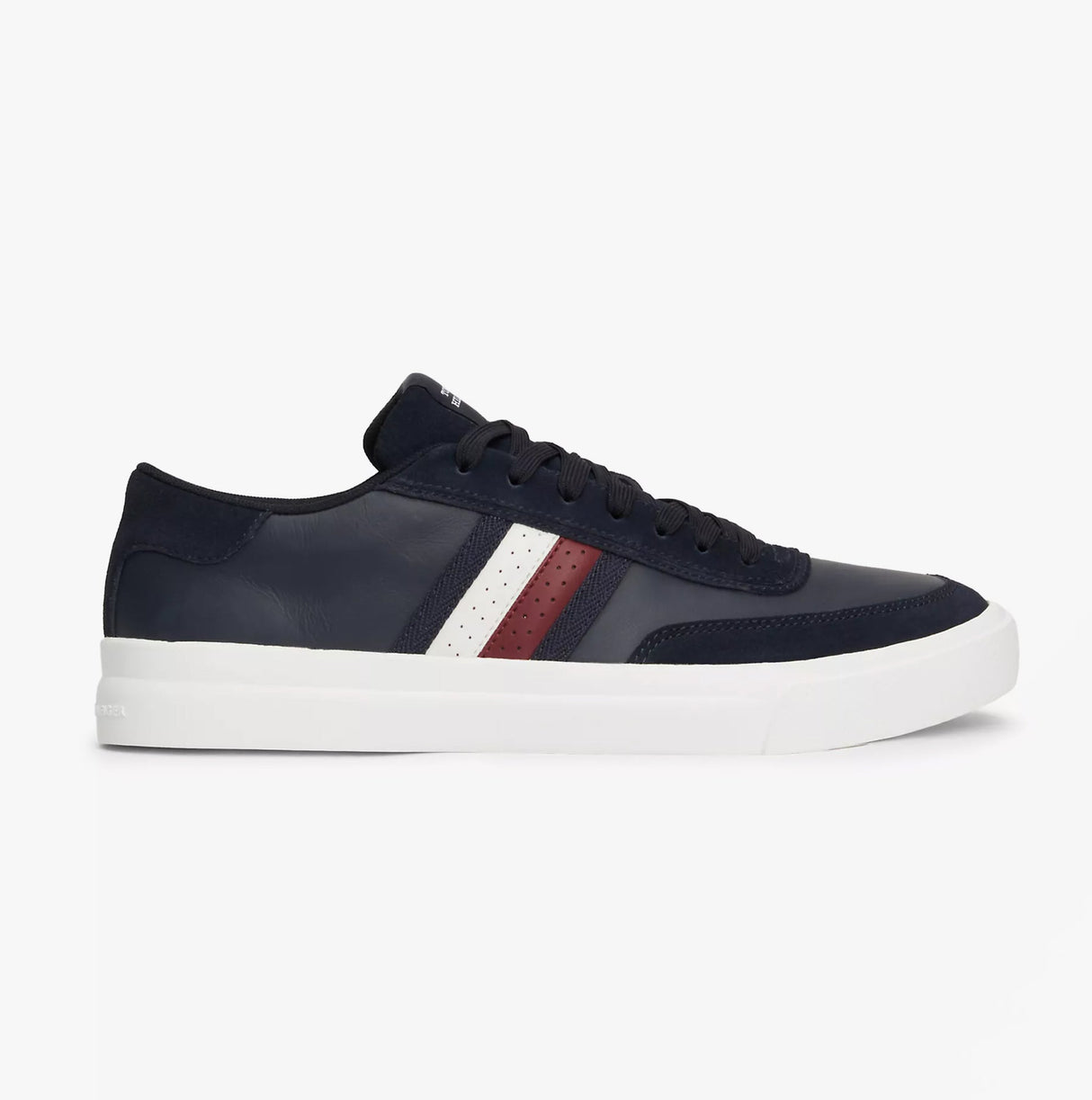 Tommy Hilfiger CUPSET RWB LEATHER Mens Sneakers Desert Sky