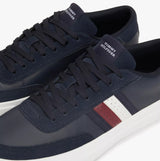 Tommy Hilfiger CUPSET RWB LEATHER Mens Sneakers Desert Sky