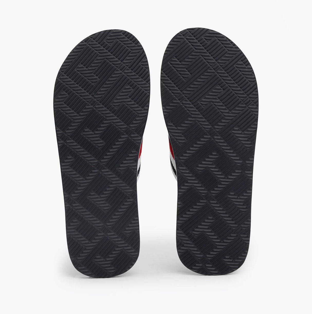 Tommy Hilfiger MASSAGE FOOTBED OLY Mens Flip Flops Antique Silver