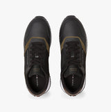 Tommy Hilfiger LEATHER SERRATED RUNNER Mens Trainers Black