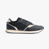 Tommy Hilfiger LEATHER SERRATED RUNNER Mens Trainers Desert Sky