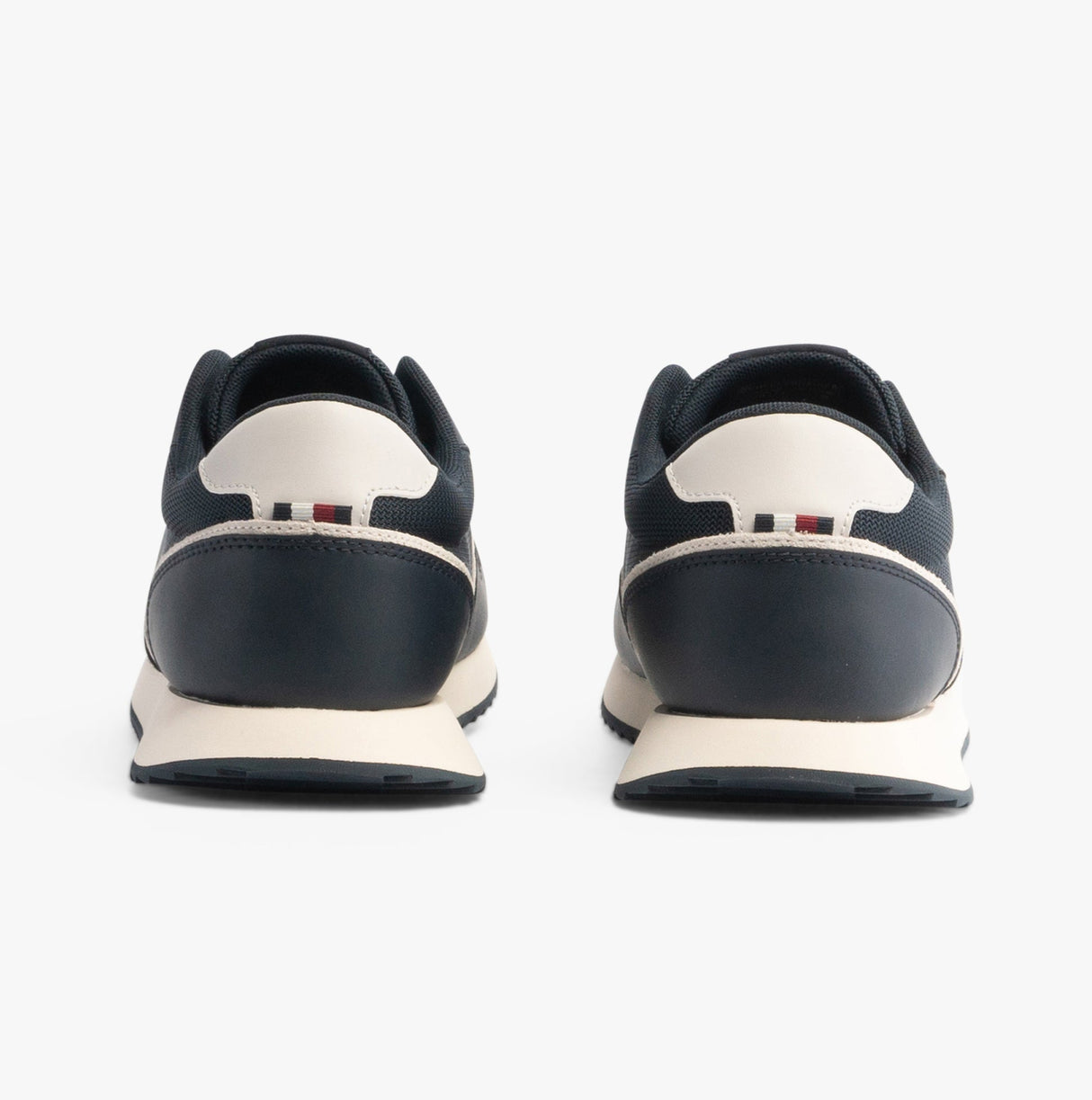 Tommy Hilfiger LEATHER SERRATED RUNNER Mens Trainers Desert Sky