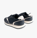 Tommy Hilfiger LEATHER SERRATED RUNNER Mens Trainers Desert Sky