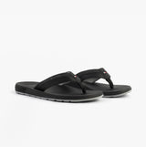 Tommy Hilfiger CONTRAST TEXTURE Mens Flip Flops Black