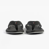 Tommy Hilfiger CONTRAST TEXTURE Mens Flip Flops Black