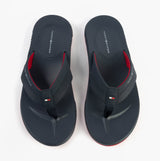 Tommy Hilfiger CONTRAST TEXTURE Mens Flip Flops Desert Sky