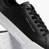 Tommy Hilfiger TH COURT LTH DETAIL Mens Trainers Black
