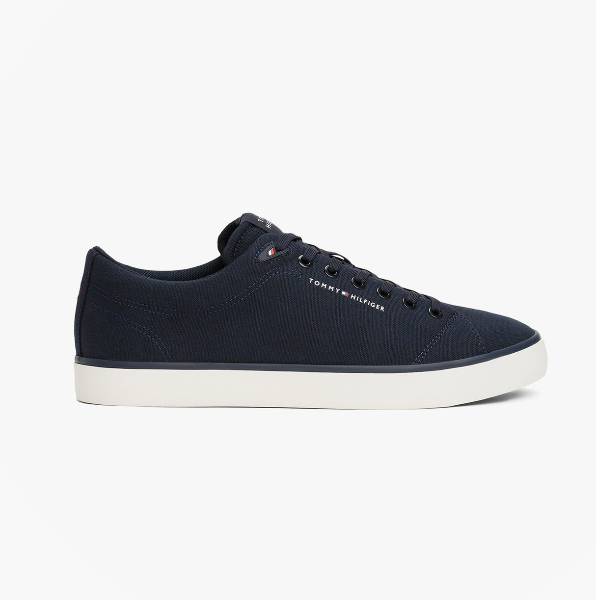 Tommy Hilfiger HI VULC LOW CORE Mens Canvas Trainers Desert Sky