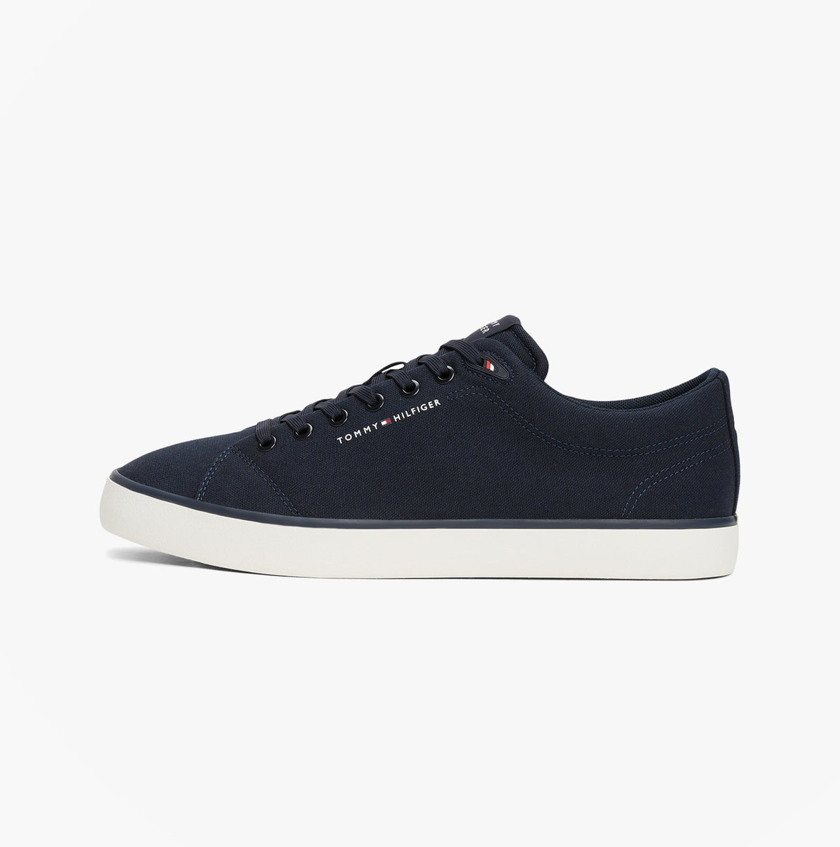 Tommy Hilfiger HI VULC LOW CORE Mens Canvas Trainers Desert Sky