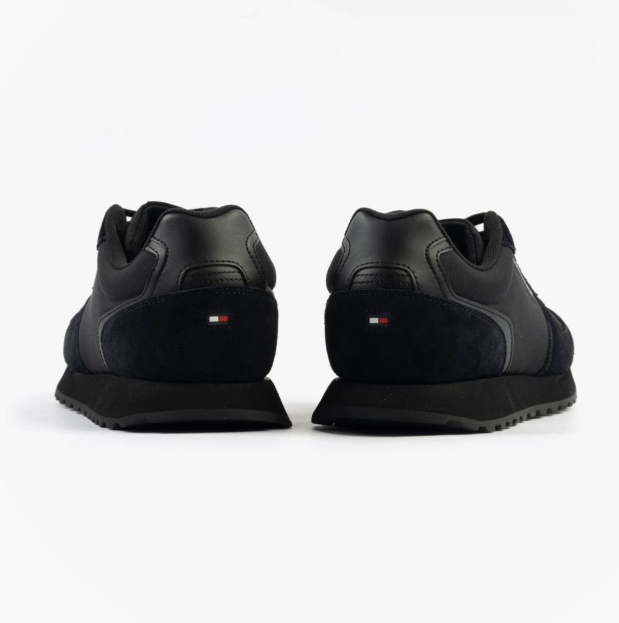 Tommy Hilfiger ESSENTIAL MIXED TEXTURE Mens Trainers Black