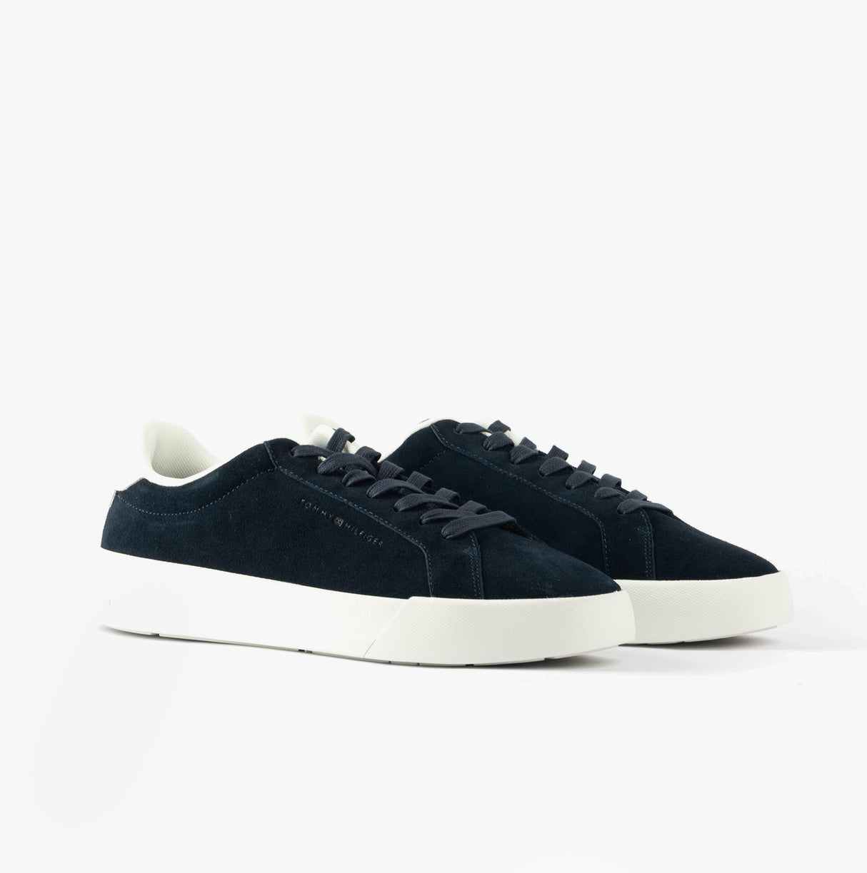 Tommy Hilfiger TH COURT BETTER SUEDE Mens Trainers Desert Sky