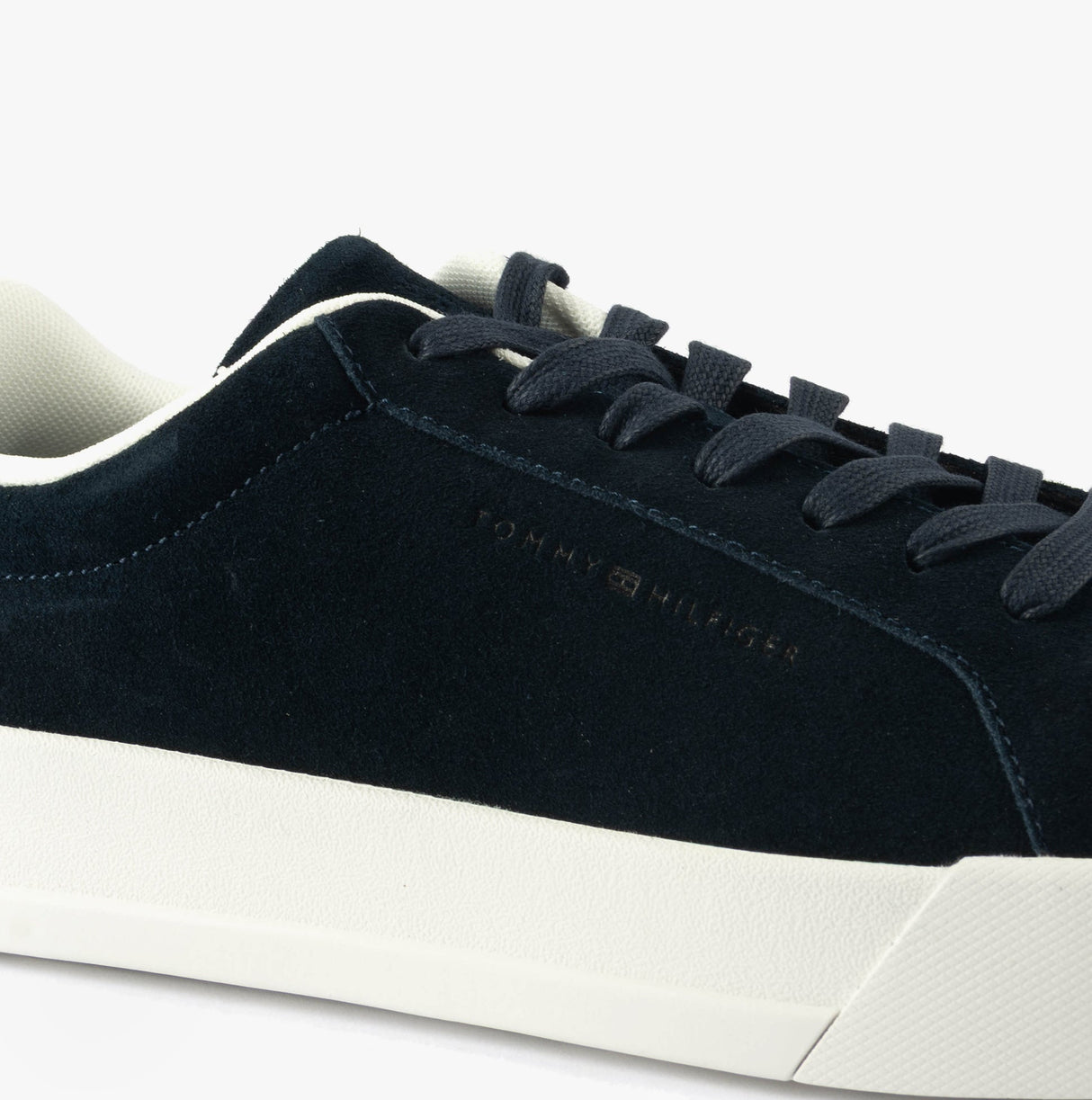 Tommy Hilfiger TH COURT BETTER SUEDE Mens Trainers Desert Sky