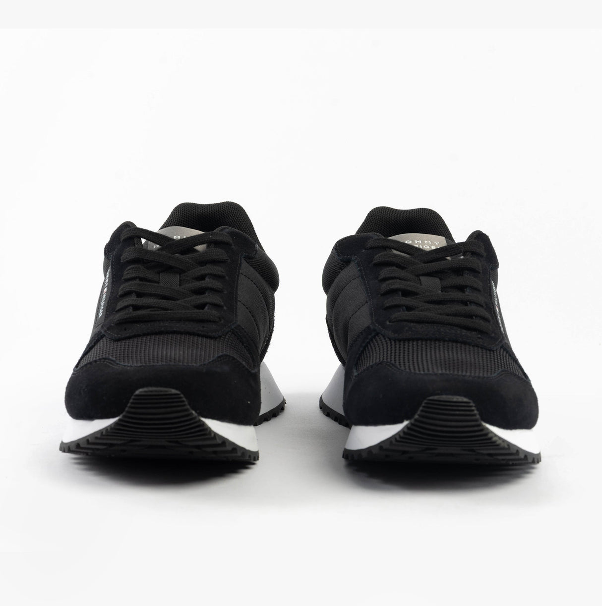 Tommy Hilfiger SUEDE LOGO Mens Trainers Black