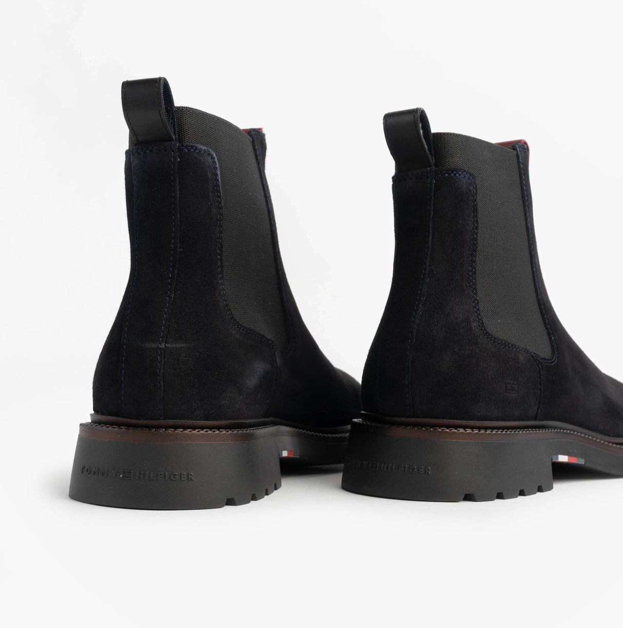 Tommy Hilfiger HILFIGER COMFORT Mens Suede Chelsea Boots Desert Sky