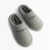 Tommy Hilfiger HILFIGER FELT HOUSE Mens House Slippers Universal Grey