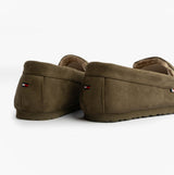 Tommy Hilfiger HILFIGER M SDE DRIVE Mens Mocassin Slippers Army Green