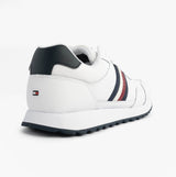 Tommy Hilfiger Mens Signature Tape Cleat Leather Trainers White