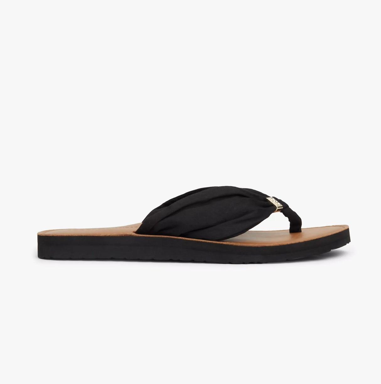 Tommy Hilfiger ELEVATED BEACH Womens Flip Flops Black