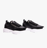 Tommy Hilfiger ESSENTIAL LTHR RUNNER Womens Trainers Black