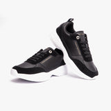 Tommy Hilfiger ESSENTIAL LTHR RUNNER Womens Trainers Black