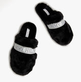 Tommy Hilfiger TOMMY FUR HOTEL  Womens Slippers Black