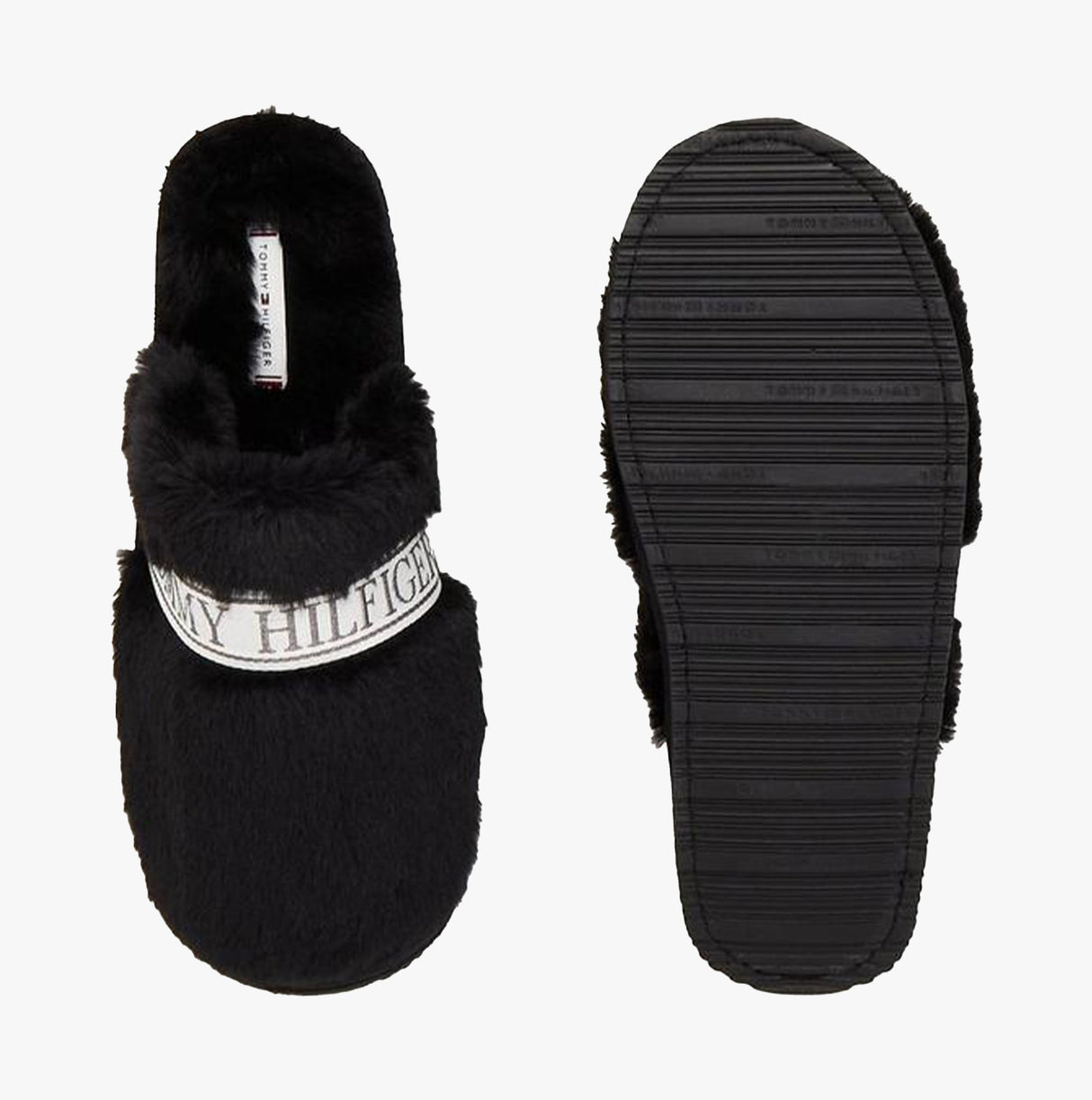 Tommy Hilfiger TOMMY FUR HOTEL  Womens Slippers Black