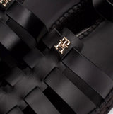 Tommy Hilfiger AUTHENTIC LEATHER Womens Espadrilles Black