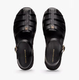 Tommy Hilfiger AUTHENTIC LEATHER Womens Espadrilles Black