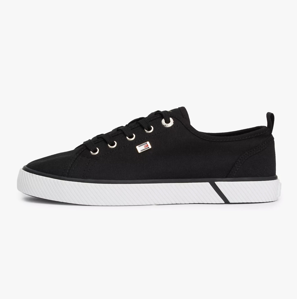 Tommy Hilfiger CANVAS SNEAKER Womens Sneakers Black