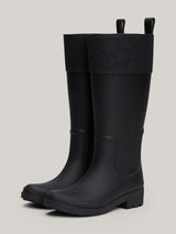 Tommy Hilfiger RUBBER Womens Long Boots Black