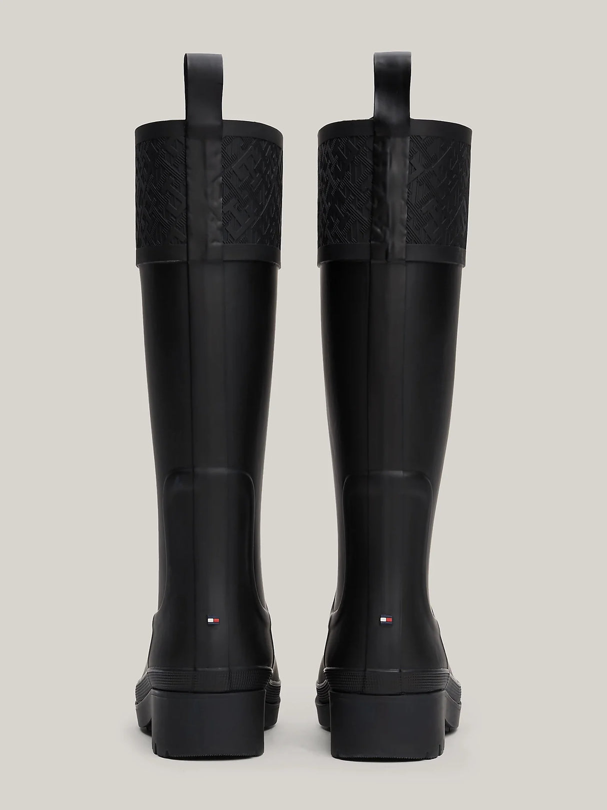 Tommy Hilfiger RUBBER Womens Long Boots Black