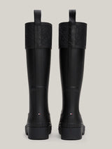 Tommy Hilfiger RUBBER Womens Long Boots Black
