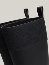 Tommy Hilfiger RUBBER Womens Long Boots Black