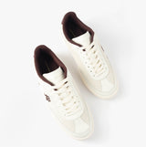 Tommy Hilfiger TH HERITAGE SNEAKER Womens Trainers White/Burgundy Velvet