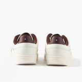 Tommy Hilfiger TH HERITAGE SNEAKER Womens Trainers White/Burgundy Velvet