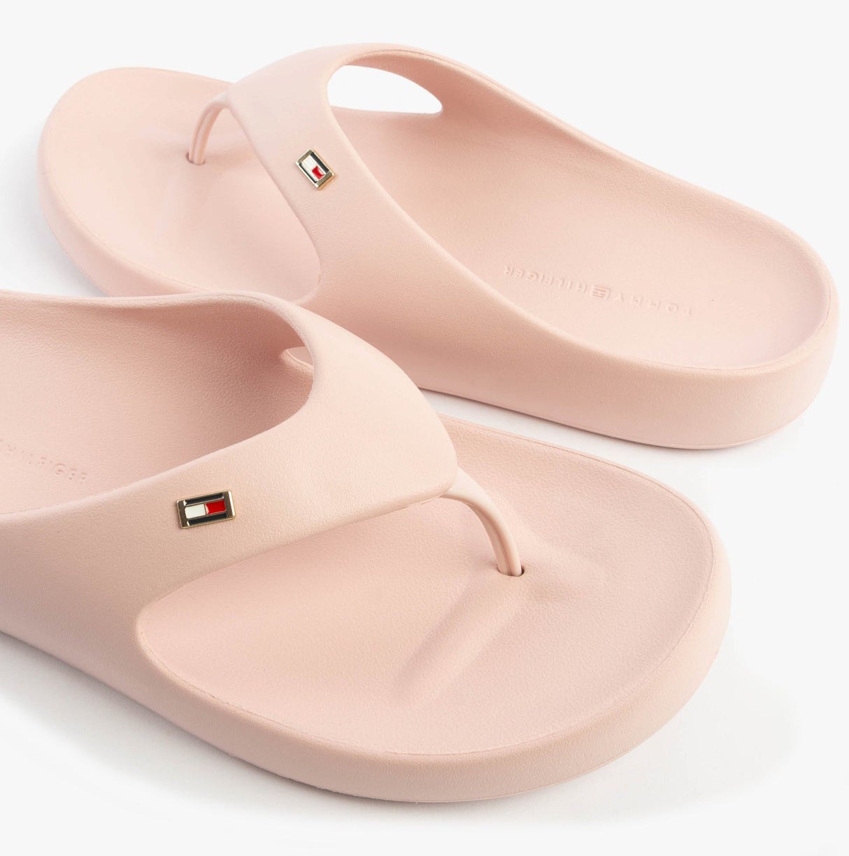 Tommy Hilfiger ENAMEL FLAG CONTOURED Womens Sandals Foggy Pink