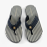 Tommy Hilfiger STRIPES LOGO Womens Flip-Flops Space Blue