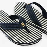 Tommy Hilfiger STRIPES LOGO Womens Flip-Flops Space Blue