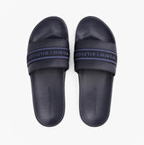 Tommy Hilfiger POOLSIDE Logo Webbing Sliders Navy