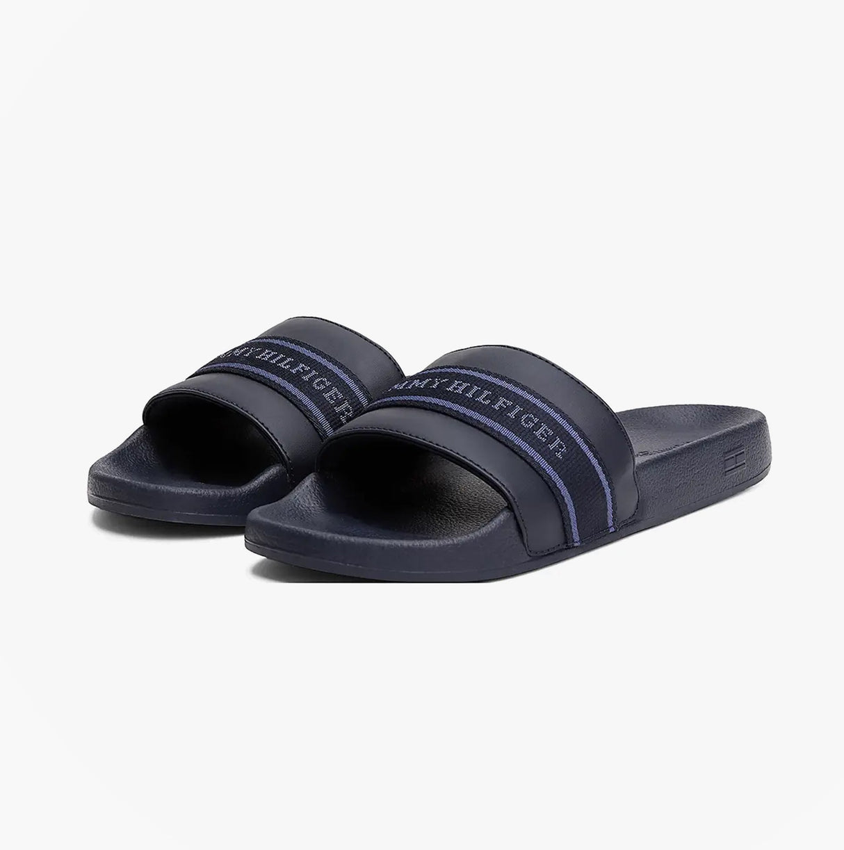 Tommy Hilfiger POOLSIDE Logo Webbing Sliders Navy