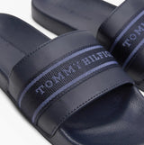 Tommy Hilfiger POOLSIDE Logo Webbing Sliders Navy