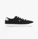 Tommy Hilfiger CANVAS METALLIC HEEL Womens Trainers Black