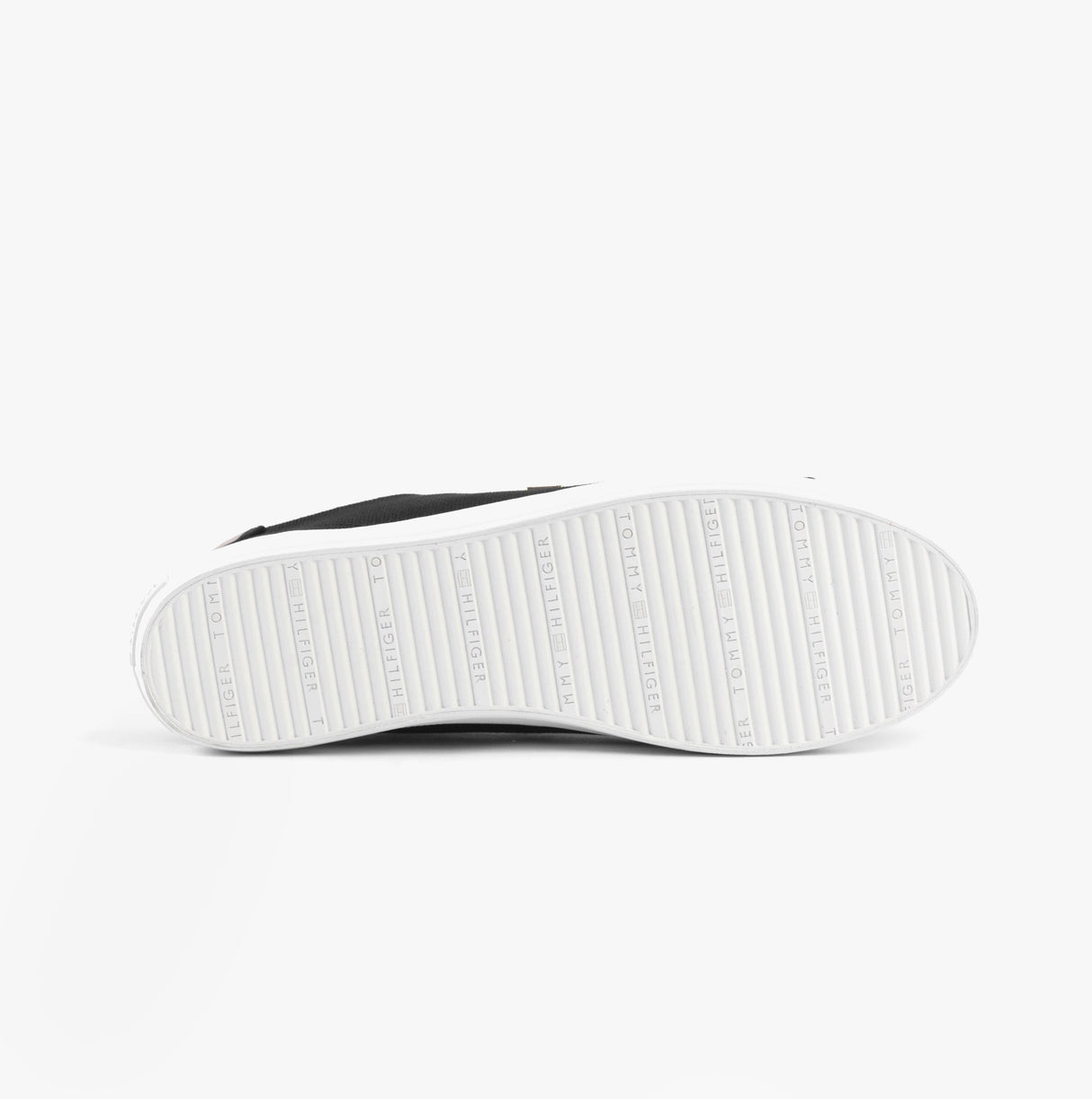 Tommy Hilfiger CANVAS METALLIC HEEL Womens Trainers Black