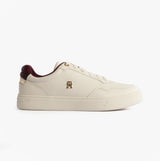 Tommy Hilfiger ELEVATED COURT SNEAK Womens Court Trainers Trainers Ancient White